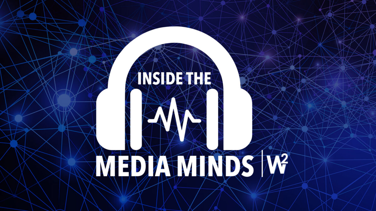 Inside the Media Minds logo on a dark blue background